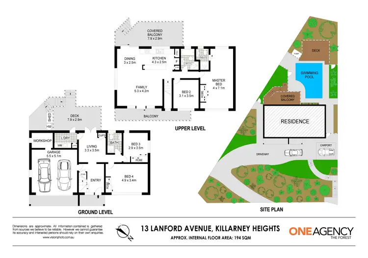 Floorplan of Homely house listing, 13 Lanford Ave, Killarney Heights NSW 2087