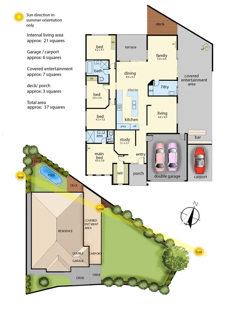 Floorplan of Homely house listing, 7 Black Sheoak Place, Langwarrin VIC 3910