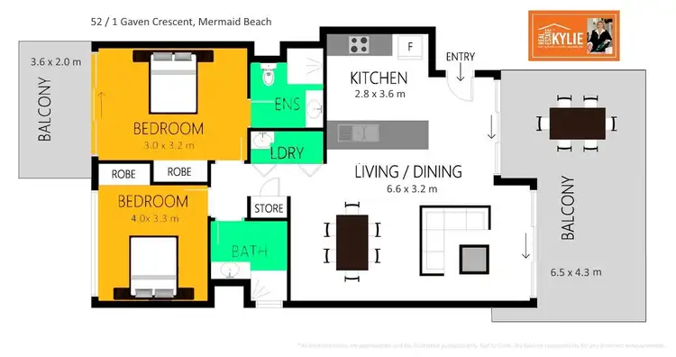 Floorplan of Homely unit listing, 52/1 Gaven Crescent, Mermaid Beach QLD 4218