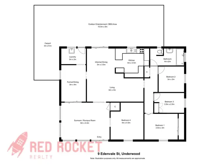 Floorplan of Homely house listing, 9 Edenvale Street, Underwood QLD 4119