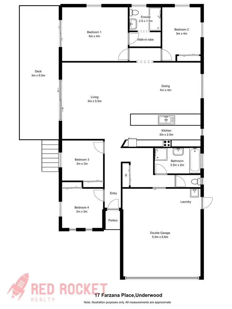 Floorplan of Homely house listing, 17 Farzana Place, Underwood QLD 4119