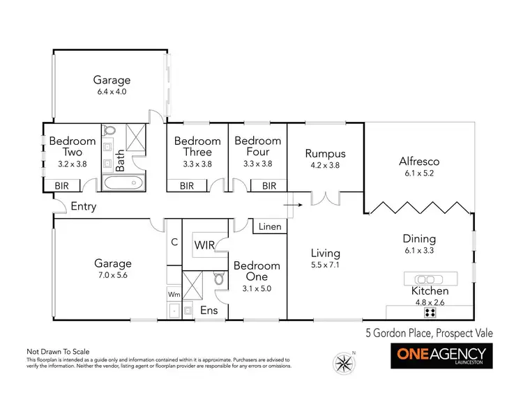 Floorplan of Homely house listing, 5 Gordon Place, Prospect Vale TAS 7250