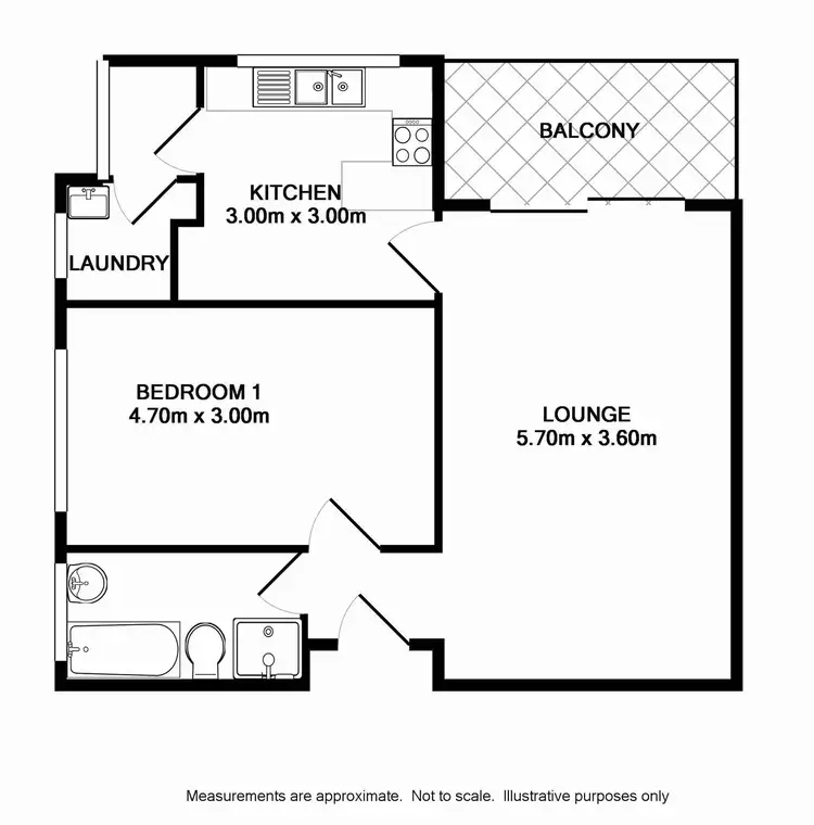 Floorplan of Homely unit listing, 10/9 Rodgers St, Kingswood NSW 2747