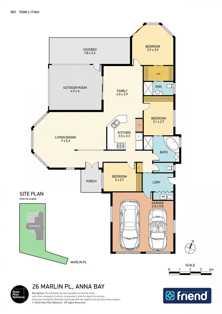 Floorplan of Homely house listing, 26 Marlin Place, Anna Bay NSW 2316
