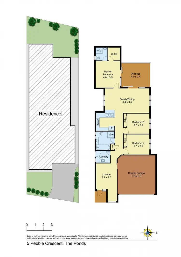 Floorplan of Homely house listing, 5 Pebble Crescent, The Ponds NSW 2769