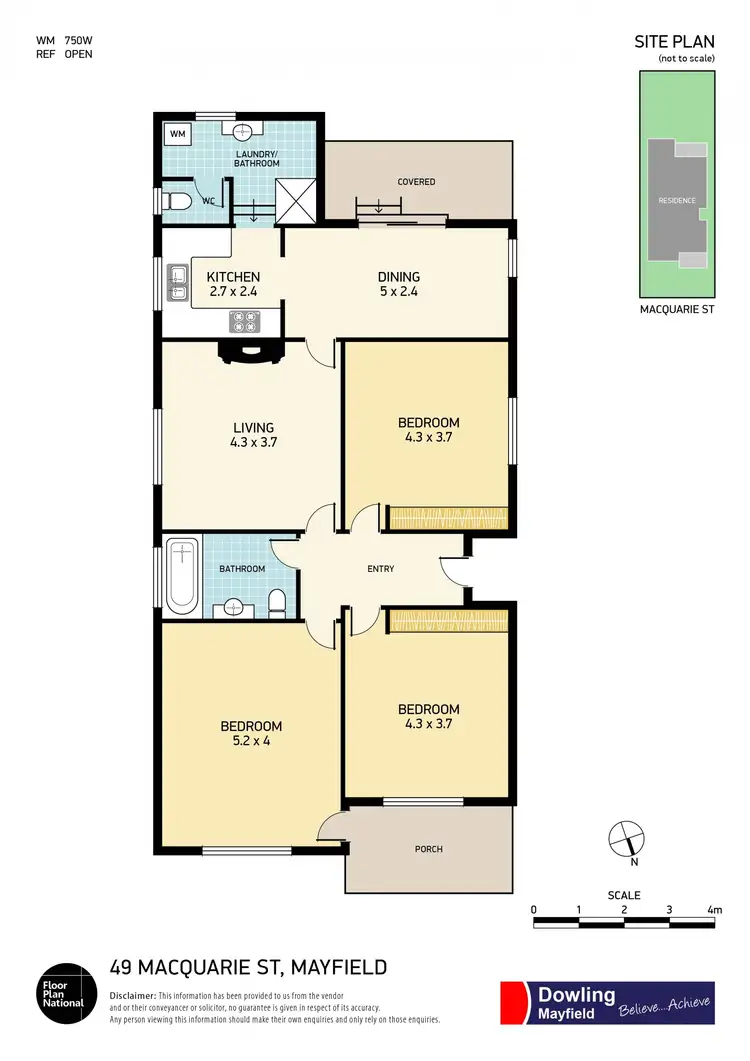 Floorplan of Homely house listing, 49 Macquarie street, Mayfield NSW 2304