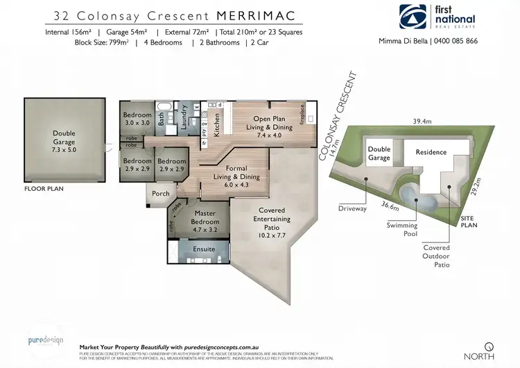 Floorplan of Homely house listing, 32 Colonsay Crescent, Merrimac QLD 4226