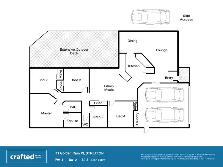 Floorplan of Homely house listing, 71 Golden Rain Place, Stretton QLD 4116