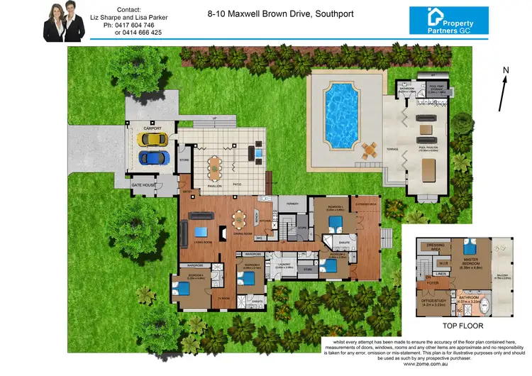 Floorplan of Homely house listing, 8-10 Maxwell Brown Dr, Southport QLD 4215