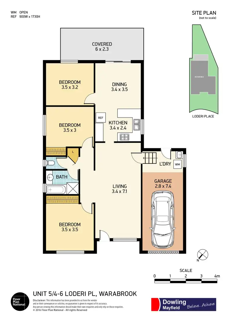 Floorplan of Homely villa listing, 5/4 Loderi Place, Warabrook NSW 2304
