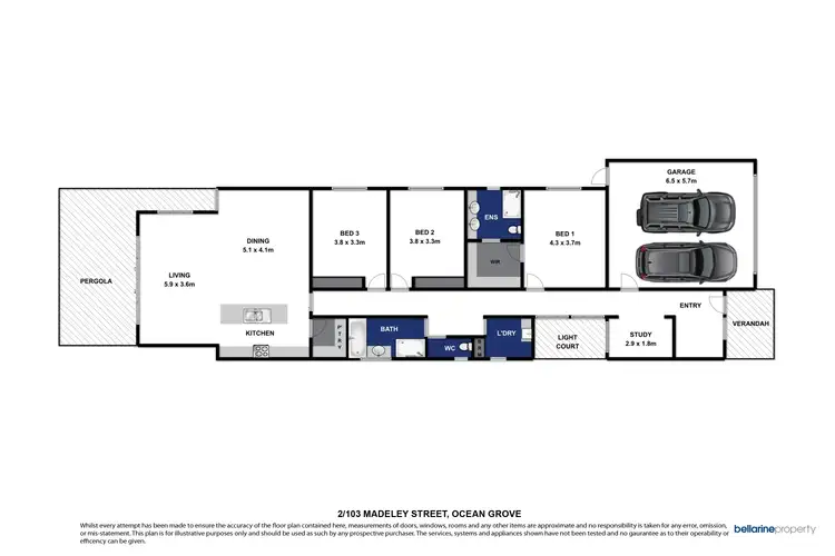 Floorplan of Homely house listing, 2/103 Madeley Street, Ocean Grove VIC 3226