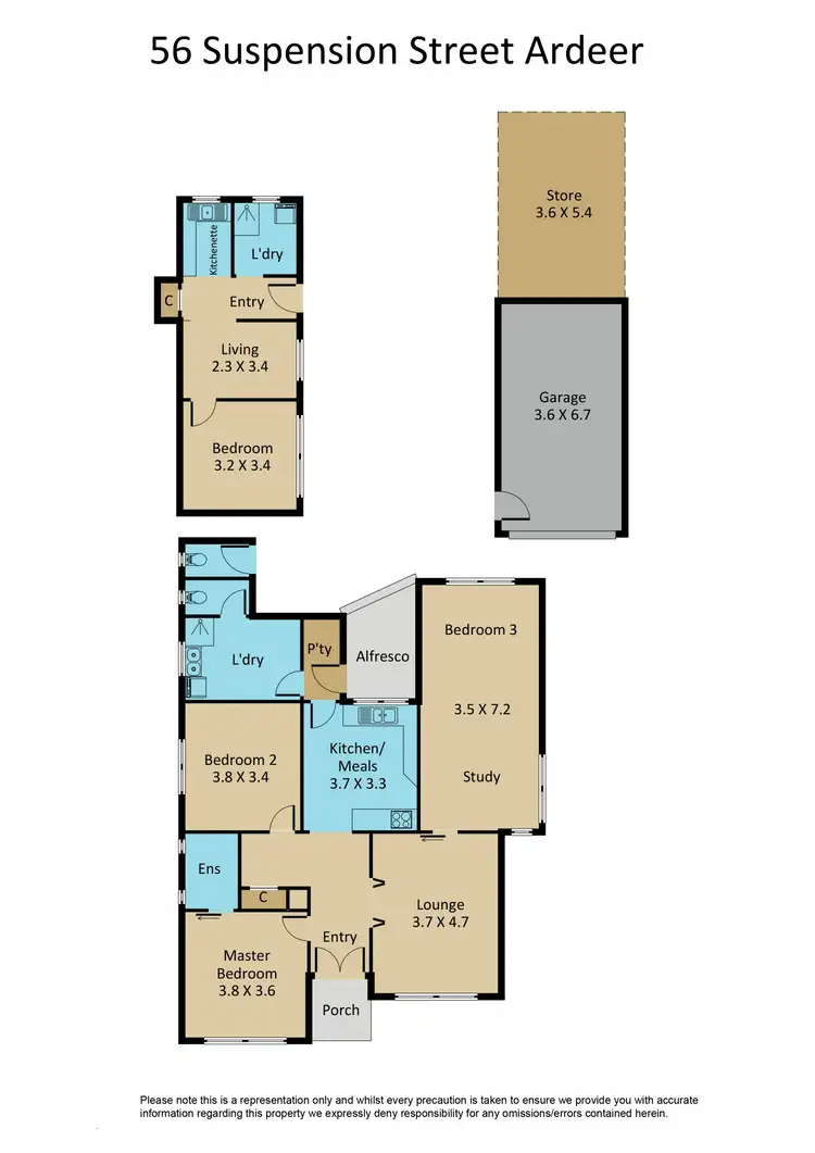 Floorplan of Homely house listing, 56 Suspension Street, Ardeer VIC 3022