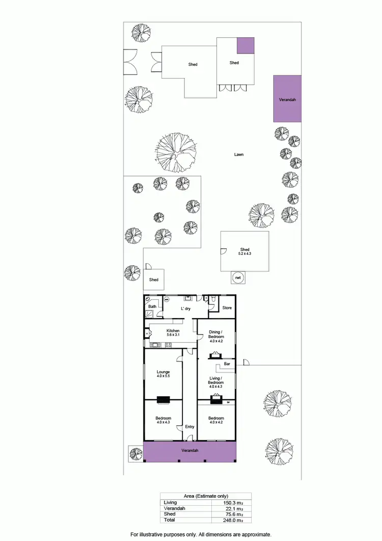 Floorplan of Homely house listing, 54 Mead Street, Birkenhead SA 5015