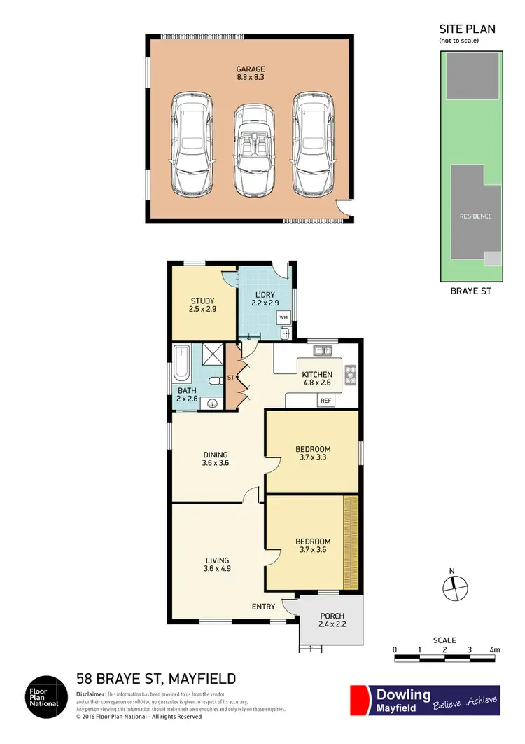 Floorplan of Homely house listing, 58 Braye Street, Mayfield NSW 2304