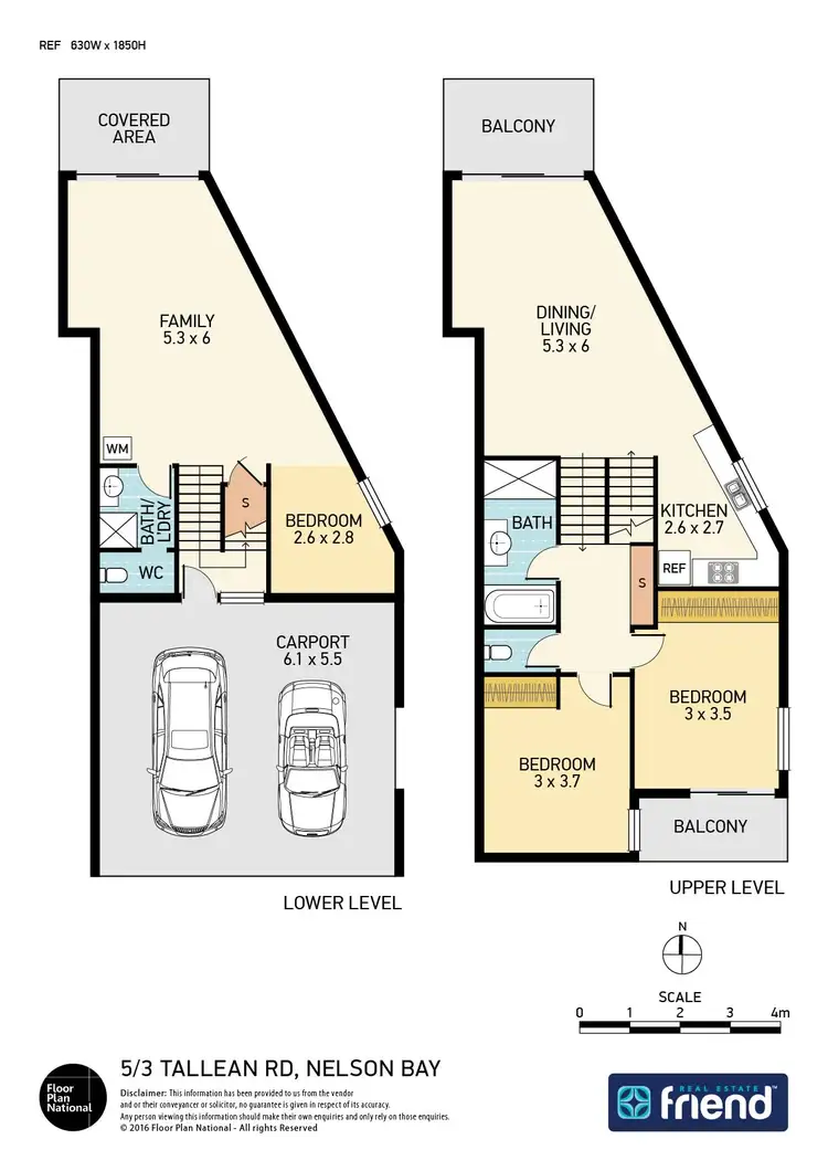 Floorplan of Homely townhouse listing, 5/3 Tallean Road, Nelson Bay NSW 2315