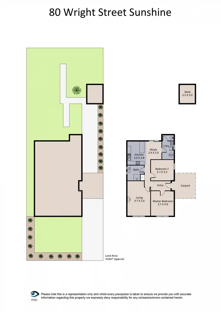 Floorplan of Homely house listing, 80 Wright Street, Sunshine VIC 3020