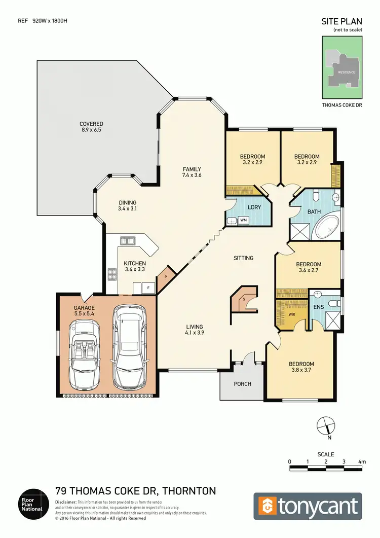 Floorplan of Homely house listing, 79 Thomas Coke Drive, Thornton NSW 2322