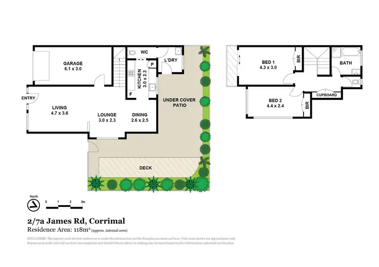 Floorplan of Homely townhouse listing, 2/7a James Rd, Corrimal NSW 2518