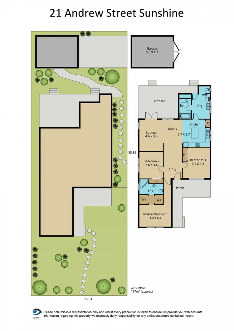 Floorplan of Homely house listing, 21 Andrew Street, Sunshine VIC 3020