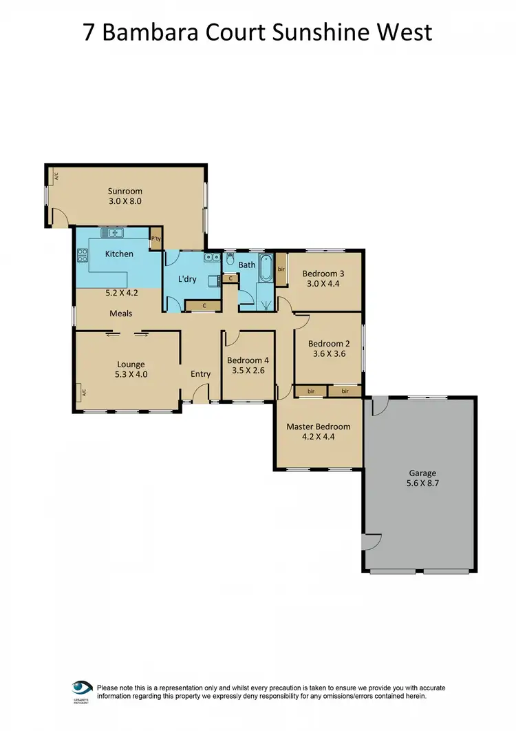 Floorplan of Homely house listing, 7 Bambara Court, Sunshine West VIC 3020