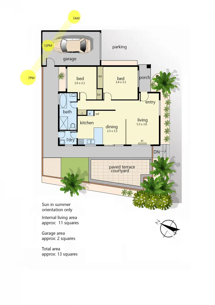 Floorplan of Homely unit listing, 1/80 Granite Drive, Langwarrin VIC 3910