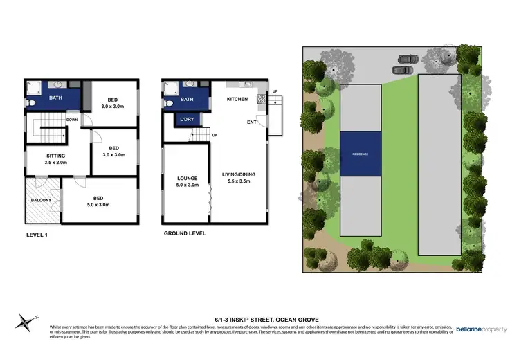 Floorplan of Homely unit listing, 6/1-3 Inskip Street, Ocean Grove VIC 3226