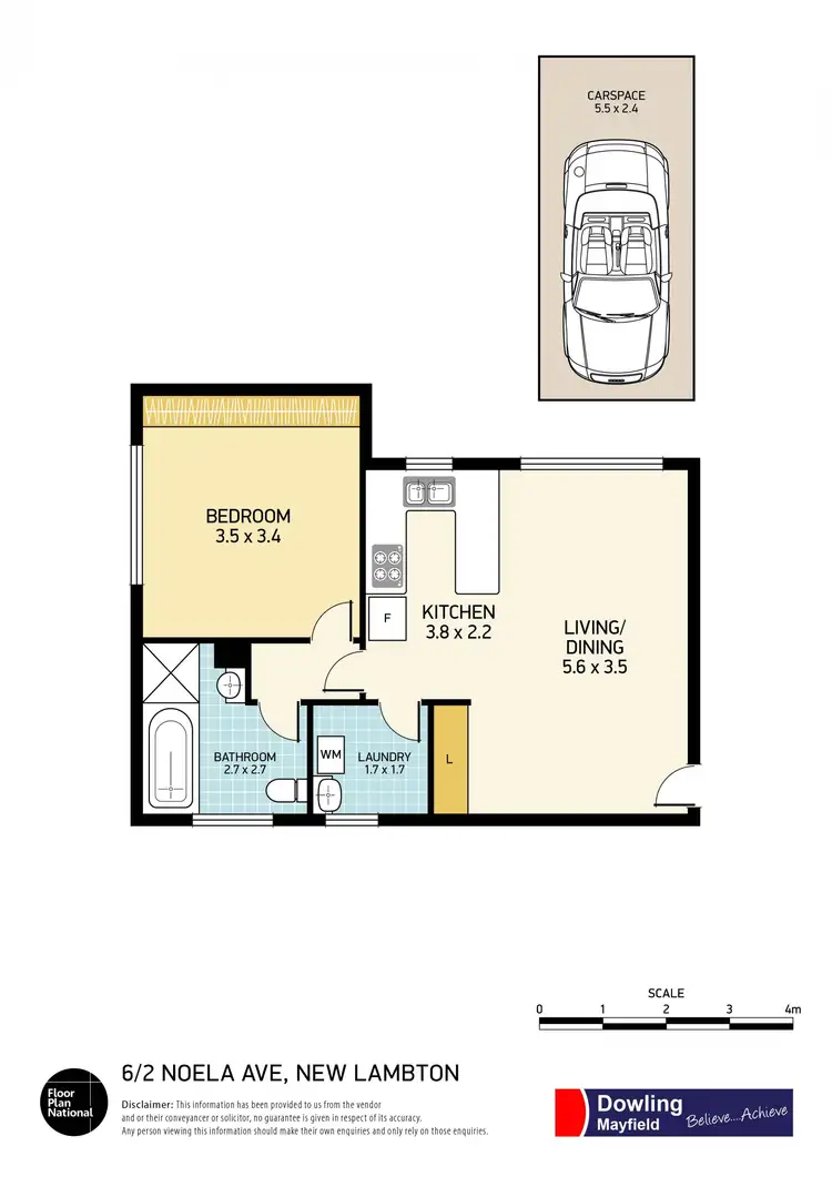 Floorplan of Homely house listing, 6/2 Noela Ave, New Lambton NSW 2305