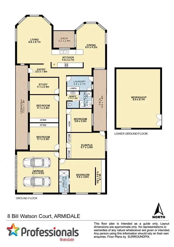 Floorplan of Homely house listing, 8 Bill Watson Court, Armidale NSW 2350