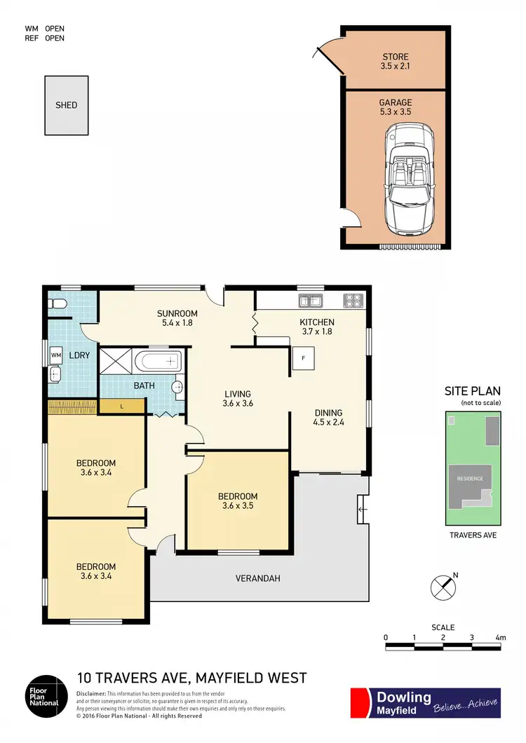Floorplan of Homely house listing, 10 Travers Avenue, Mayfield West NSW 2304
