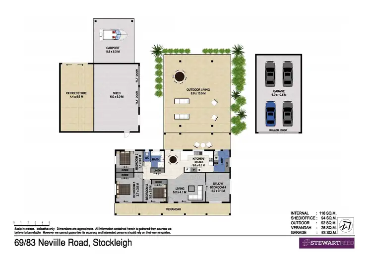 Floorplan of Homely rural property listing, 69 Neville Road, Stockleigh QLD 4280
