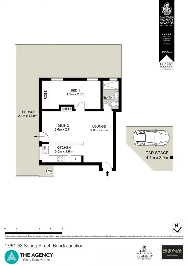 Floorplan of Homely apartment listing, 17/51-53 Spring Street, Bondi Junction NSW 2022