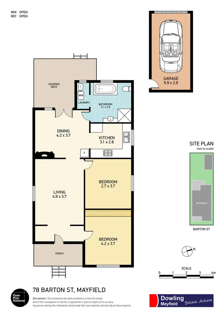 Floorplan of Homely house listing, 78 Barton Street, Mayfield NSW 2304