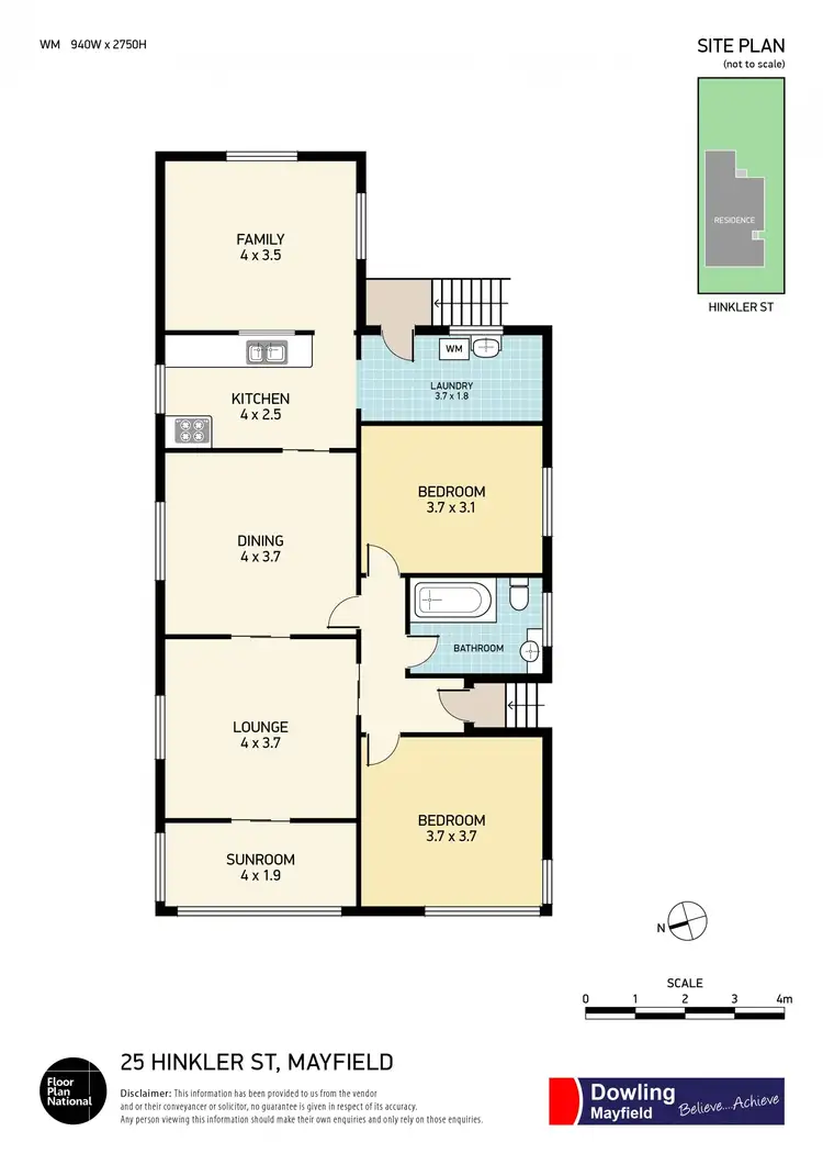 Floorplan of Homely house listing, 25 Hinkler Street, Mayfield NSW 2304