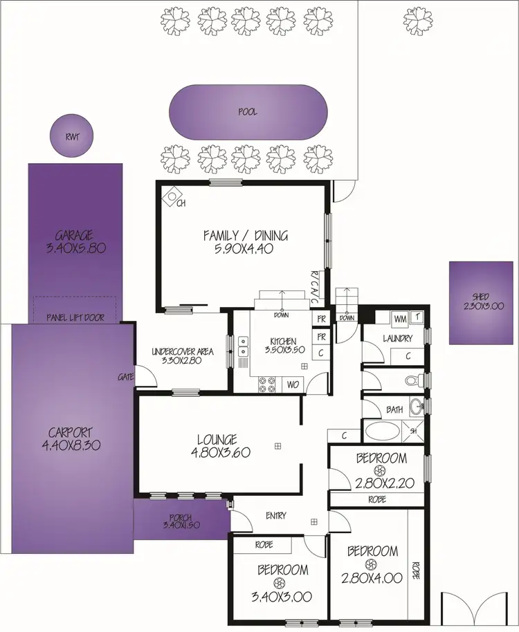 Floorplan of Homely house listing, 127 Maxwell Road, Ingle Farm SA 5098