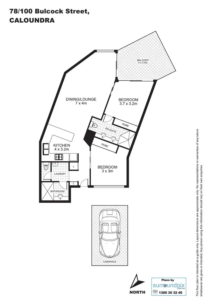 Floorplan of Homely unit listing, 78/38 Bulcock Beach Esplanade, Caloundra QLD 4551