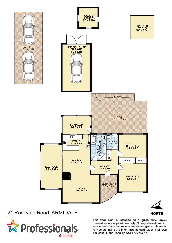 Floorplan of Homely house listing, 21 Rockvale Road, Armidale NSW 2350