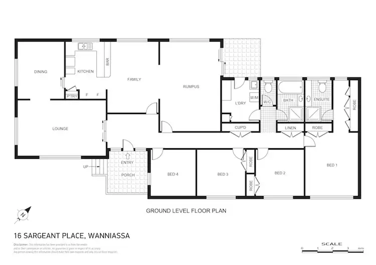Floorplan of Homely house listing, 16 Sargeant Place, Wanniassa ACT 2903