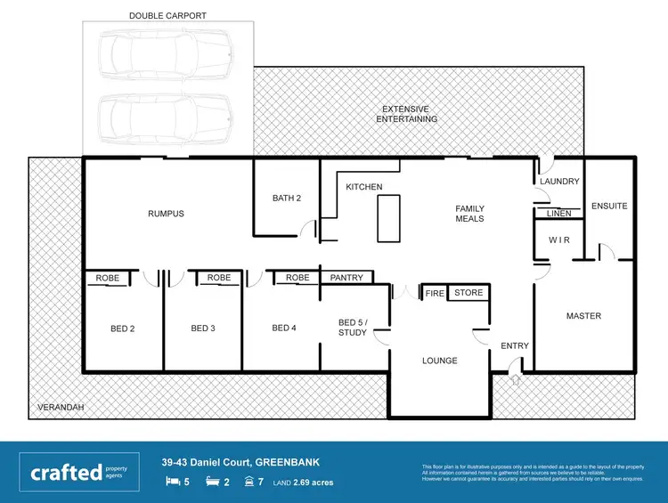 Floorplan of Homely house listing, 39-43 Daniel Court, Greenbank QLD 4124