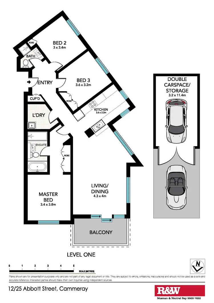 Floorplan of Homely apartment listing, 12/25 Abbott Street, Cammeray NSW 2062