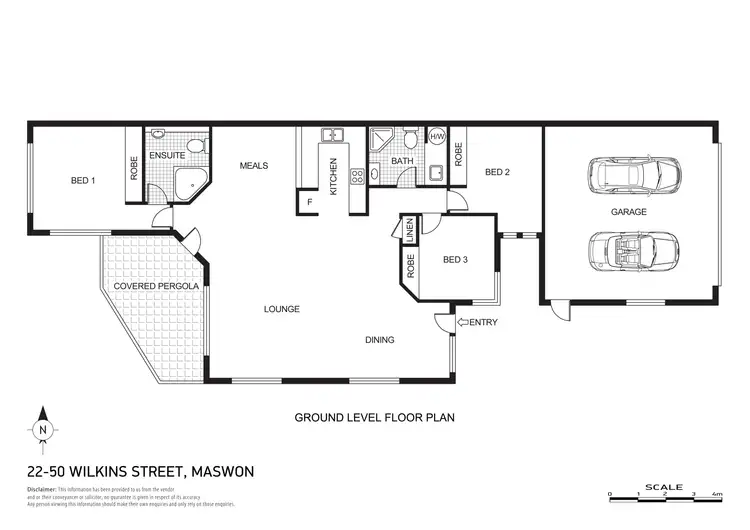 Floorplan of Homely townhouse listing, 22/50 Wilkins Street, Mawson ACT 2607