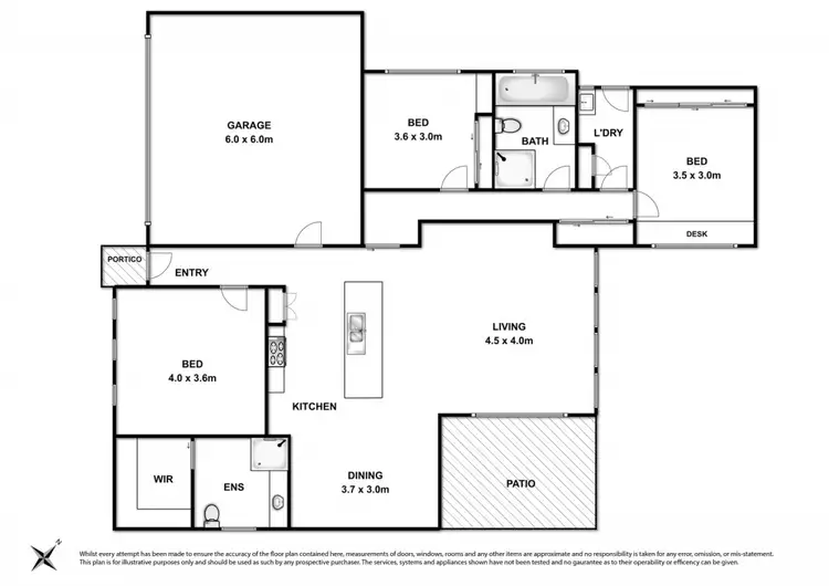 Floorplan of Homely unit listing, 1/23 Penleigh Crescent, Ocean Grove VIC 3226