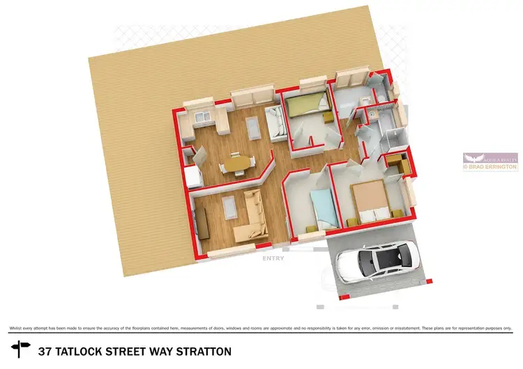 Floorplan of Homely house listing, 37 Tatlock Way, Stratton WA 6056
