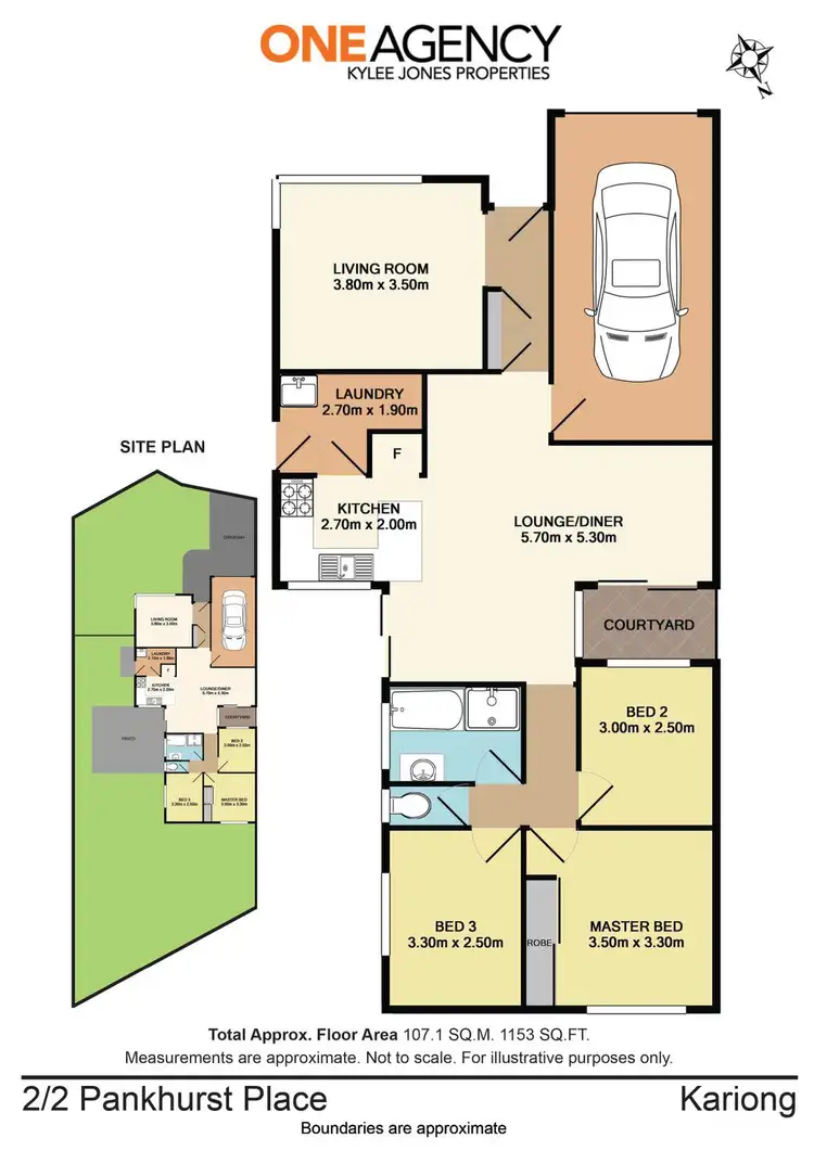 Floorplan of Homely semi-detached listing, 2/2 Pankhurst Place, Kariong NSW 2250