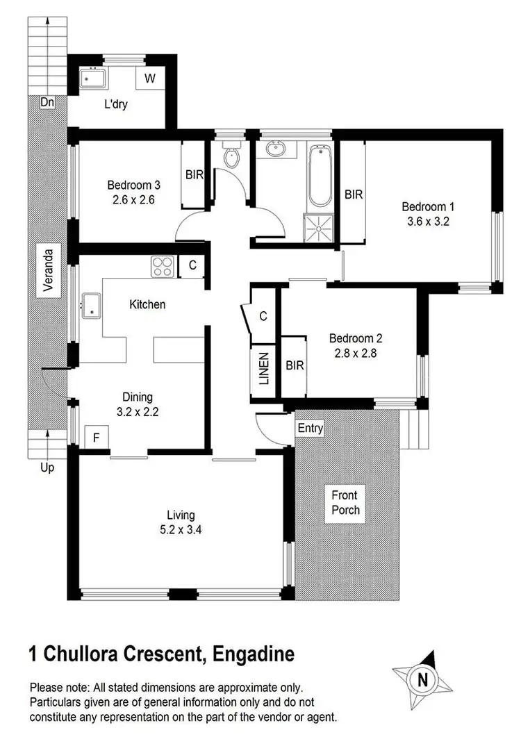 Floorplan of Homely house listing, 1 Chullora Crescent, Engadine NSW 2233