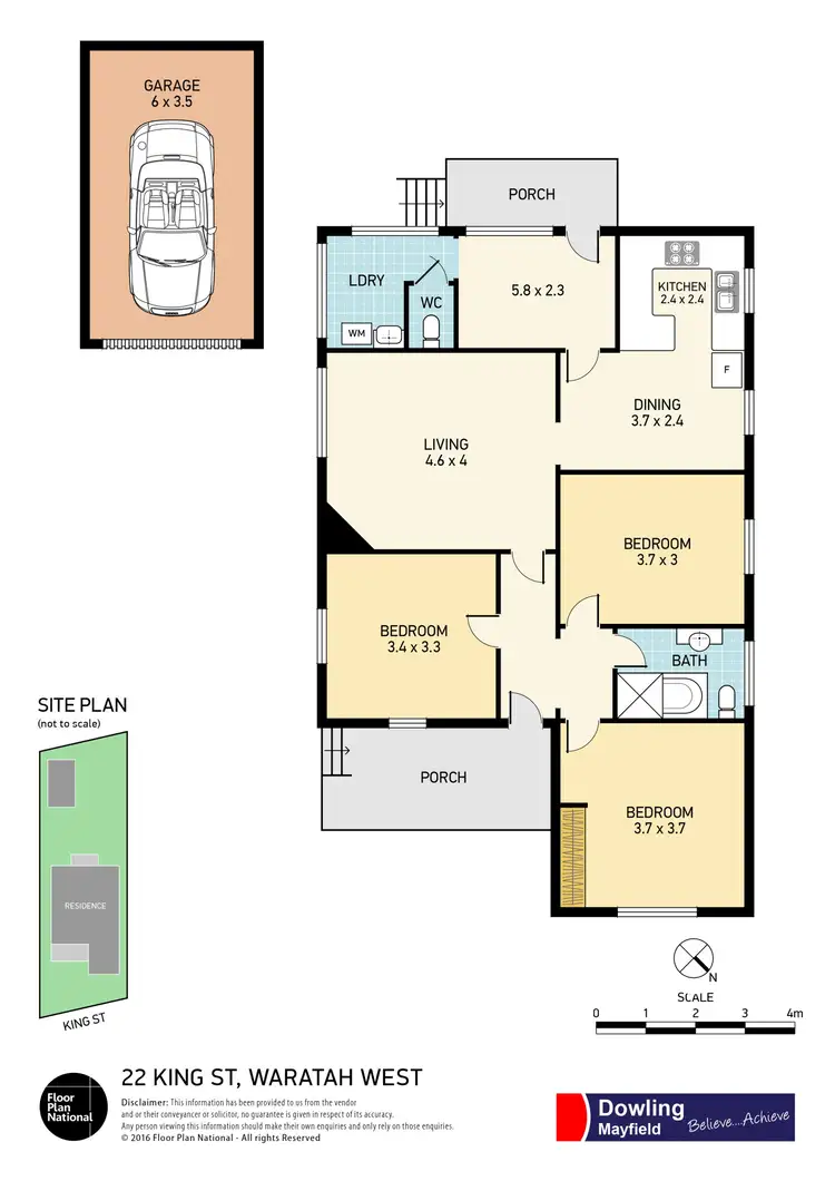 Floorplan of Homely house listing, 22 King Street, Waratah West NSW 2298