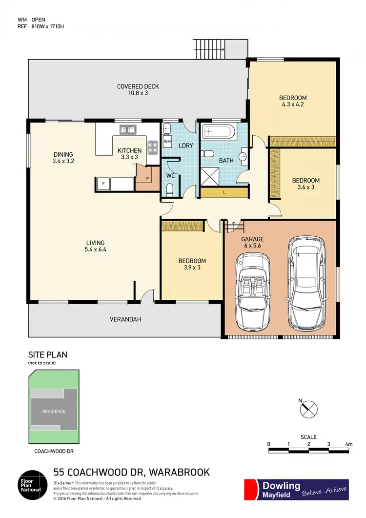 Floorplan of Homely house listing, 55 Coachwood Drive, Warabrook NSW 2304