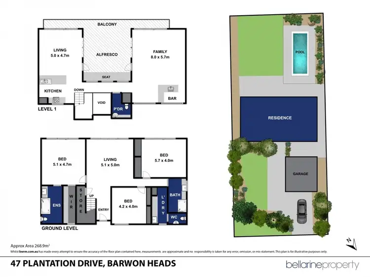 Floorplan of Homely house listing, 47 Plantation Drive, Barwon Heads VIC 3227