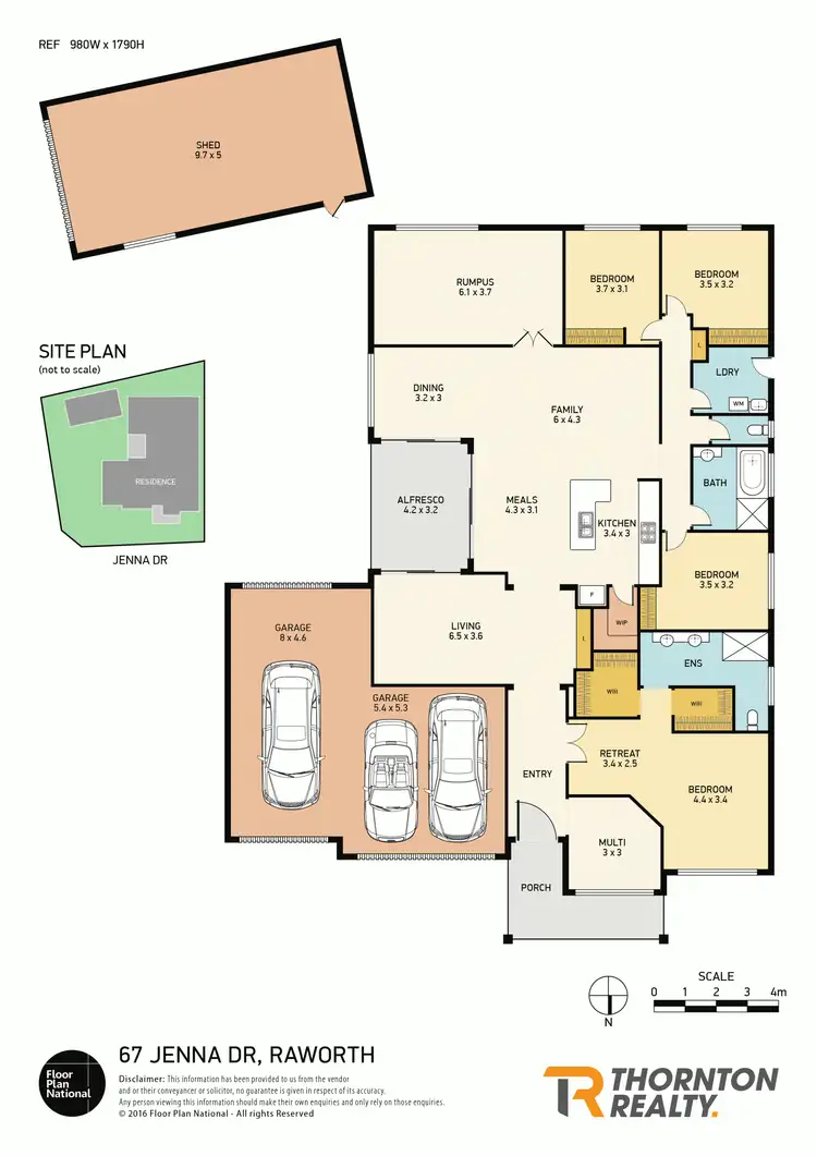 Floorplan of Homely house listing, 67 Jenna Drive, Raworth NSW 2321