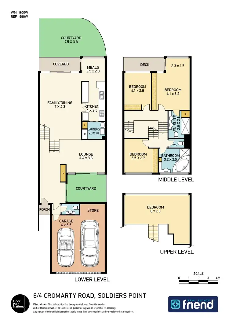 Floorplan of Homely townhouse listing, 6/4 Cromarty Road, Soldiers Point NSW 2317