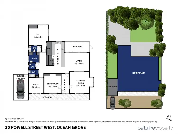 Floorplan of Homely house listing, 30 Powell Street West, Ocean Grove VIC 3226